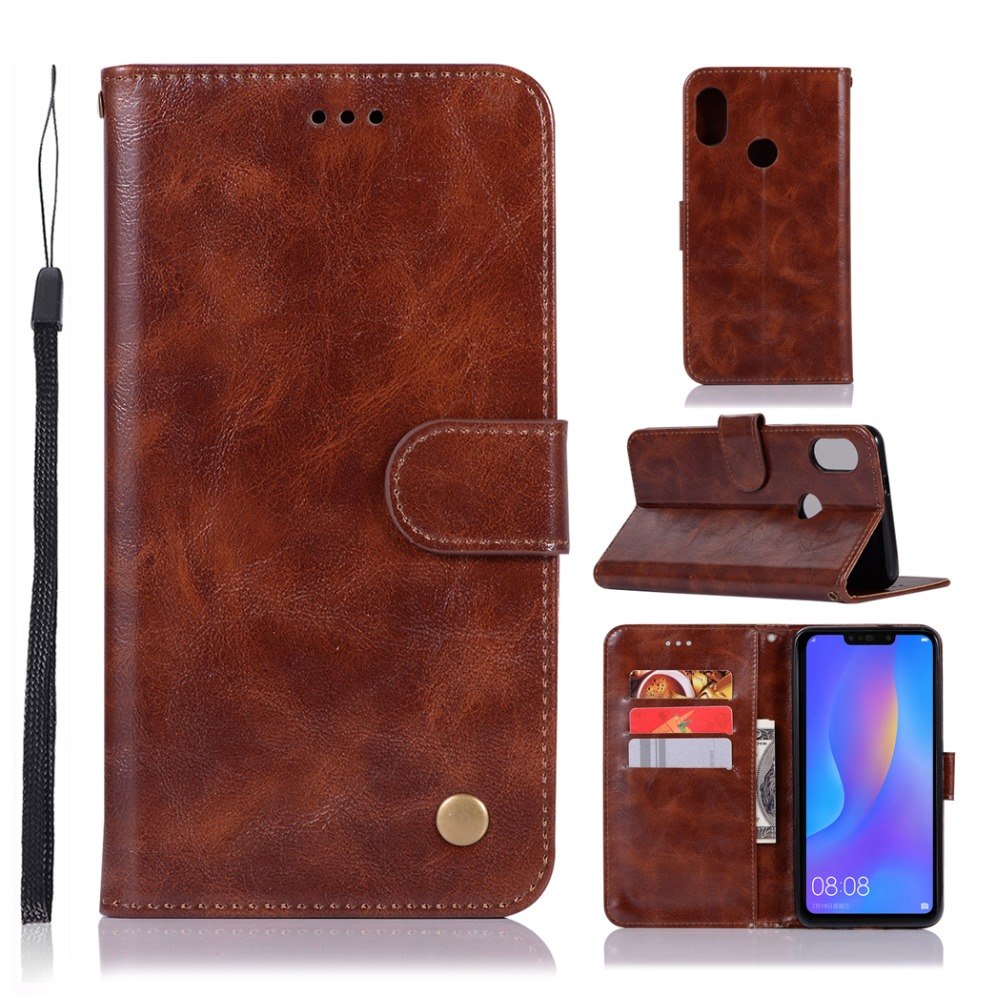 Case Huawei nova 3i #เคสฝาพับเกรดพรีเมี่ยมแบบกระเป๋าสตางค์ หนัง PU Vintage