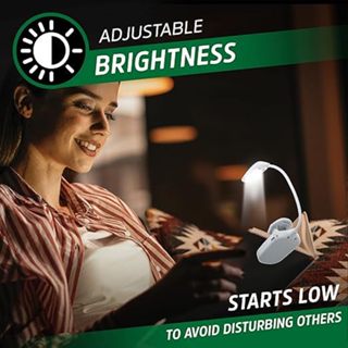 Energizer® Rechargeable LED Book Lamp 100 Lumen Clip Light ไฟฉายอ่านหนังสือ แบบหนีบ ปรับทิศทางได้