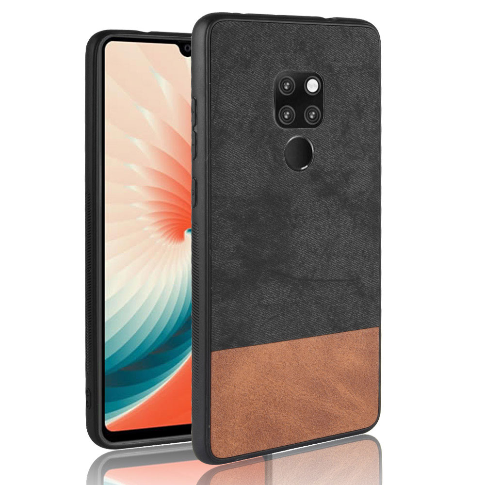 Case Huawei Mate 20 X #เคสฝาหลัง TPU Bi-color Splicing Coated PC + TPU Hybrid