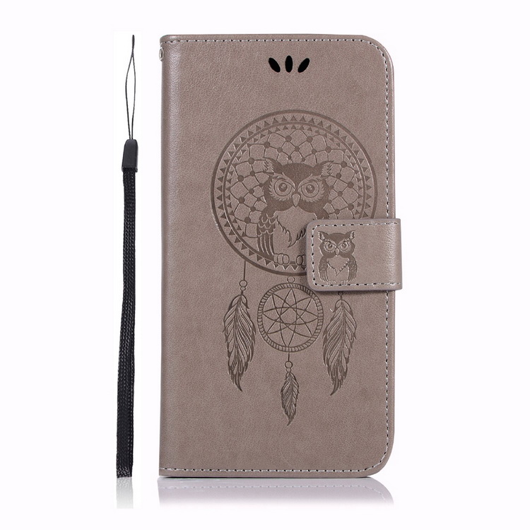 เคส Xiaomi Mi 11 #เคสฝาพับแบบกระเป๋าสตางค์ฝาพับหนัง PU ลายนกฮูก Imprint Owl Dream Catcher PU Leather