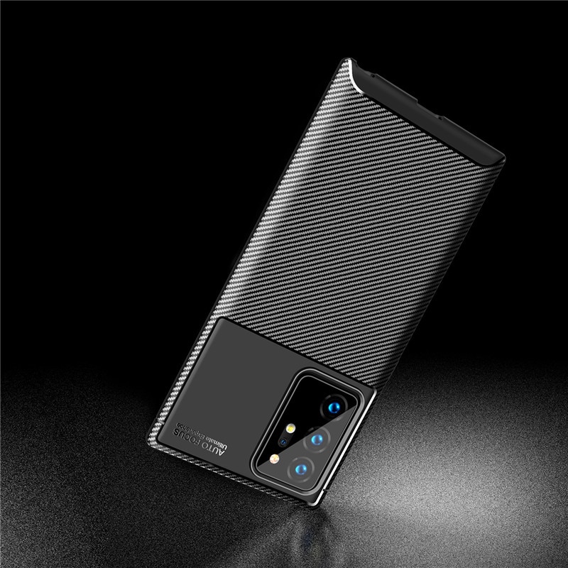 Case Samsung Galaxy Note 20 #เคสฝาหลังนิ่ม Carbon Fiber Anti-drop TPU Protection
