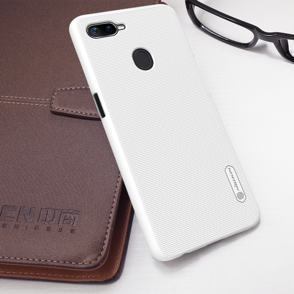 เคส OPPO F9 #เคสฝาหลังแข็ง NILLKIN แท้รุ่น Super Frosted Shield Hard Cover คุณภาพดีราคาเบาๆสบายกระเป๋า