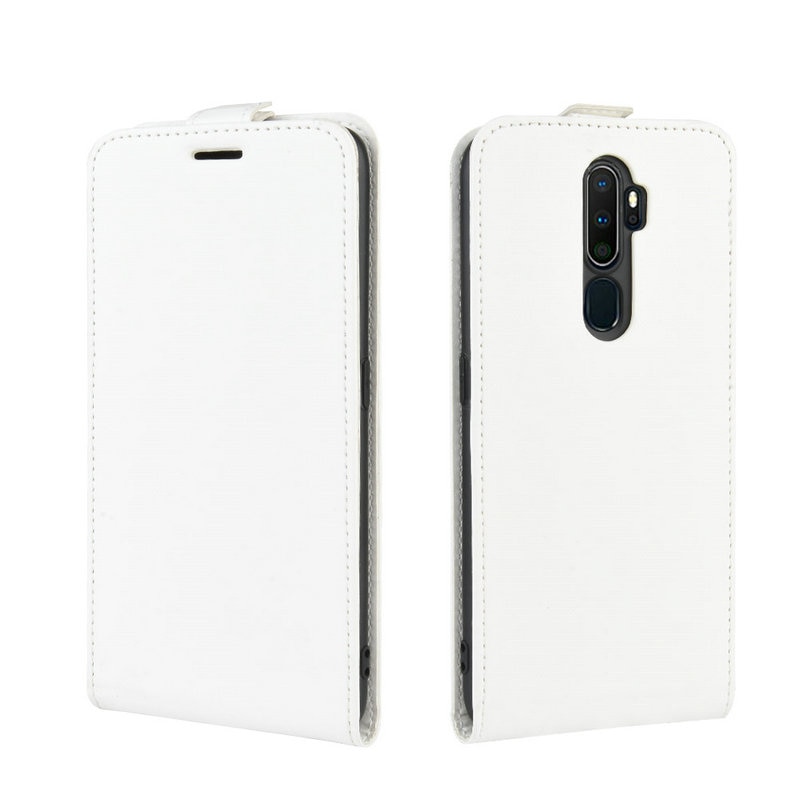 เคส Oppo A9 2020/A5 (2020) #เคสฝาพับแนวตั้งหนัง PU ผิวหนังม้า Crazy Horse Skin Leather