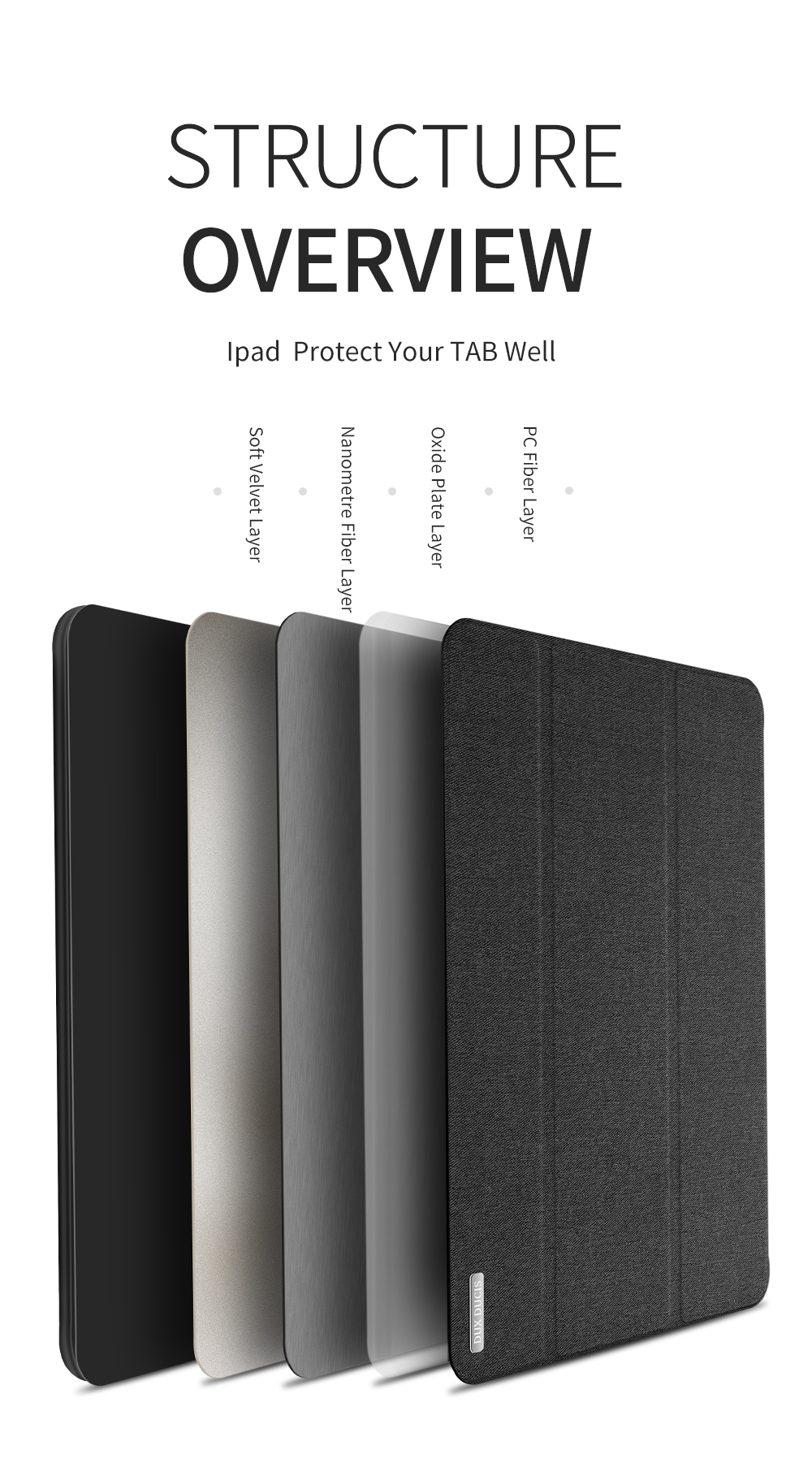 Case Huawei MediaPad T5 10 #เคสแบบฝาพับผิวเนื้อผ้า DUXDUCIS Domo Series Cloth Texture Tri-fold Stand PU Leather Smart Flip Case