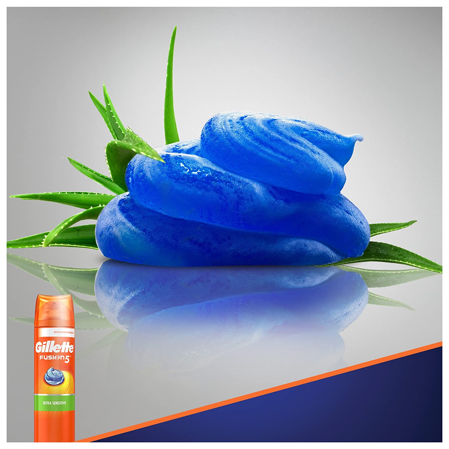 Gillette® Fusion5 Ultra Moisturizing Shave Gel 198g ยิลเลตต์ เจลโกนหนวด สำหรับผิวบอบบาง