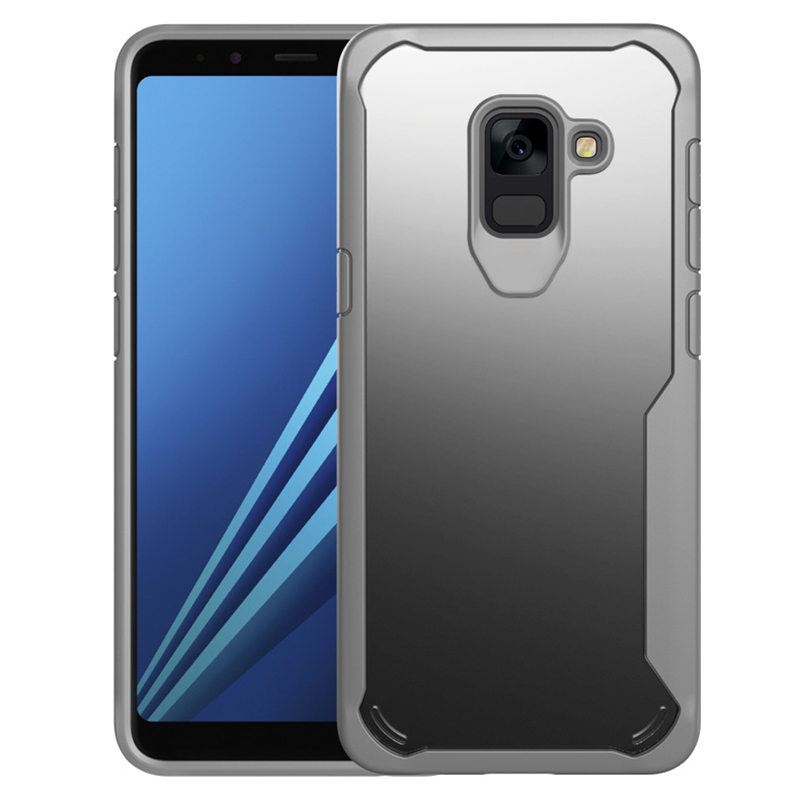Case Samsung Galaxy A8 Plus 2018 #เคสฝาหลัง Hybrid Shock Absorption PC + TPU