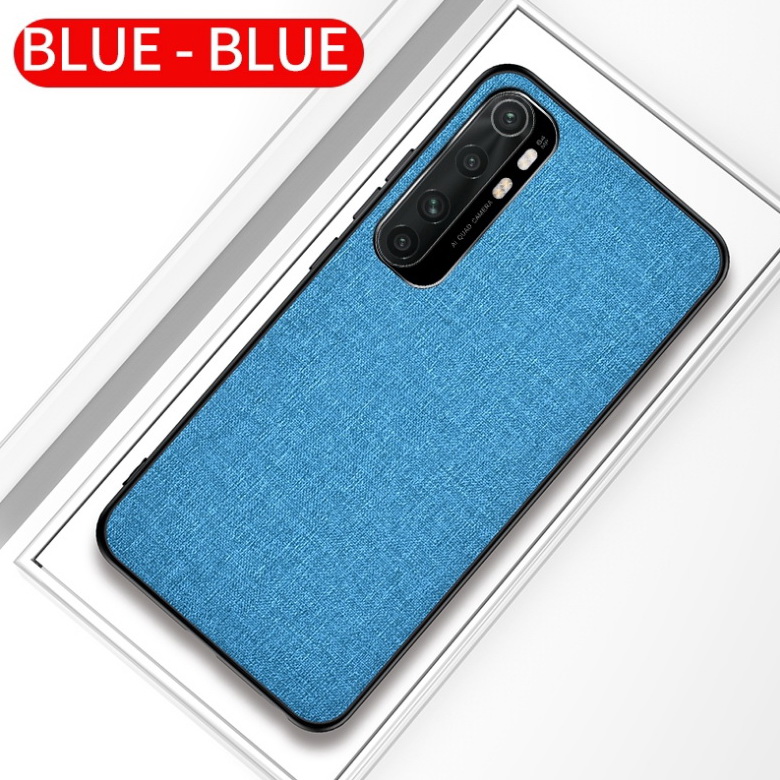 Case Xiaomi Mi Note 10 Lite #เคสฝาหลังเคลือบผิวผ้า Matte Cloth PU + PC + TPU Hybrid