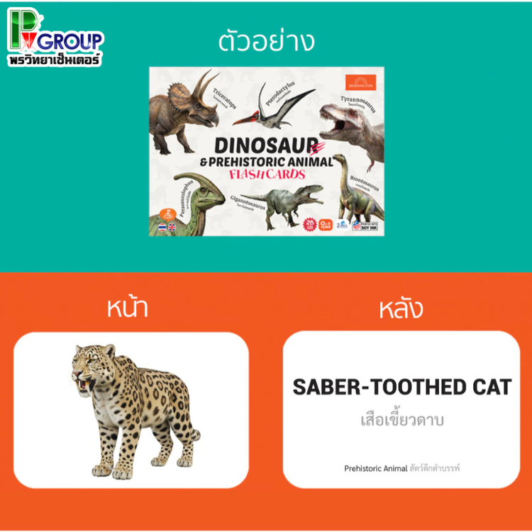 Mornington Flashcard ชุดการ์ดคำศัพท์ ขนาด A5 แฟลชการ์ด 3 ภาษา