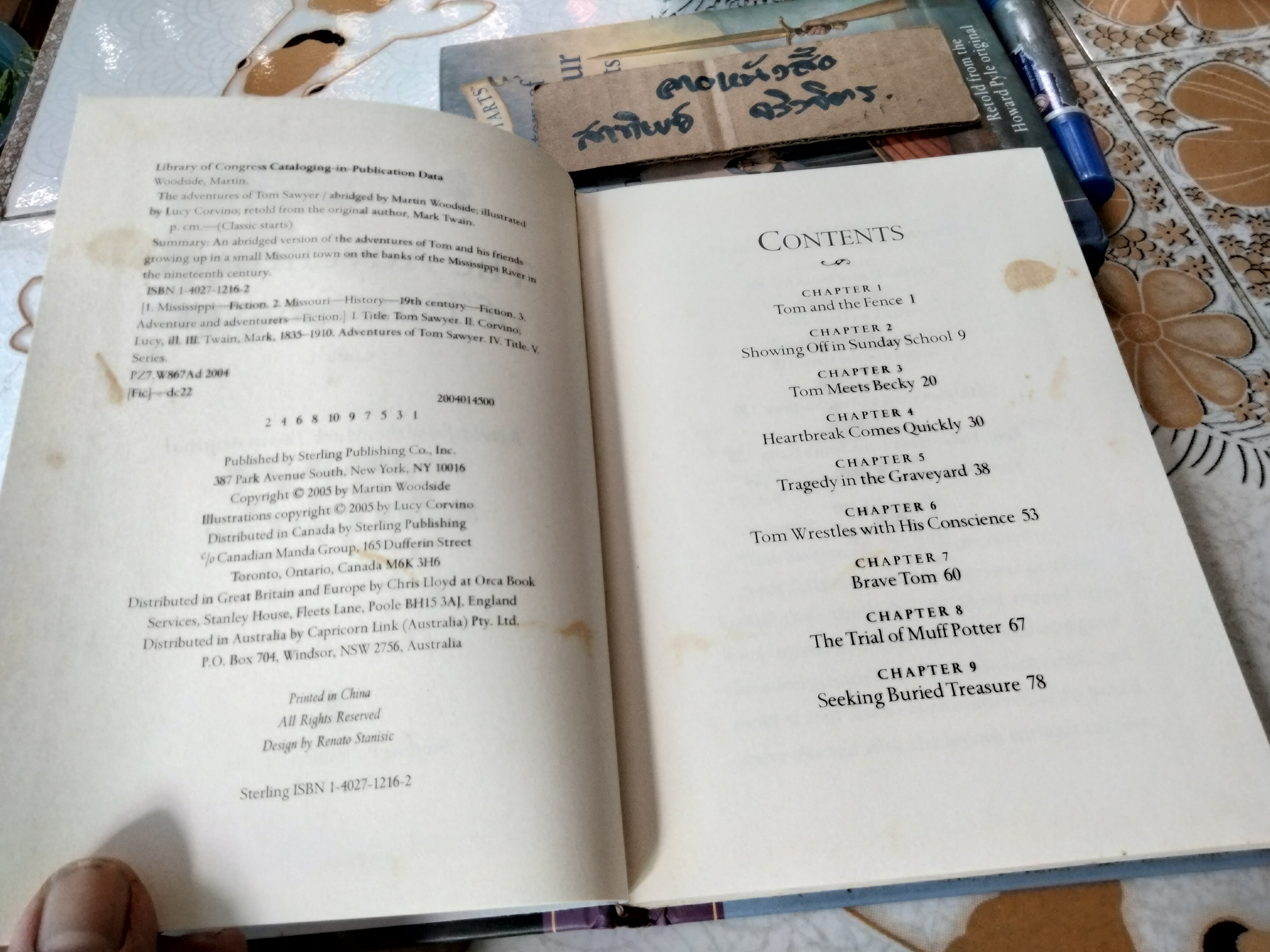 The Adventures of Tom Sawyer นิยายภาษาอังกฤษ ชุด Classic Starts (ปกแข็ง)