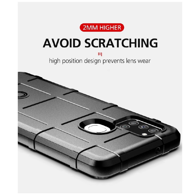 เคส Samsung Galaxy A21s #เคสฝาหลัง Rugged Shield Series Soft Silicone Shock Absorption Matte กันกระแทก