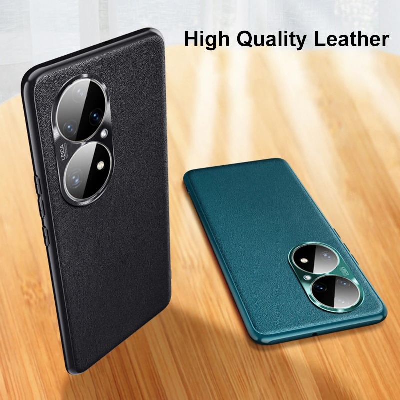 เคส Huawei Nova 9 #เคสแบบฝาหลัง TPU เคลือบหนัง PU มีกันเลนส์กล้อง Leather Cases Soft Matte Shockproof Protect Camera Back Cover