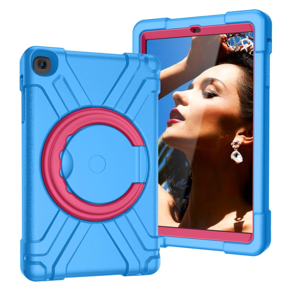Case Samsung Galaxy Tab A 10.1 (2019) SM-T510 SM-T515 #เคสฝาหลังมีขาตั้ง PC + ซิลิโคน หมุนได้ 360 °