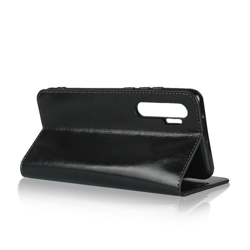 Case Xiaomi Mi Note 10 Lite #เคสฝาพับแบบกระเป๋าสตางค์คุณภาพดี Crazy Horse Genuine Leather Cover