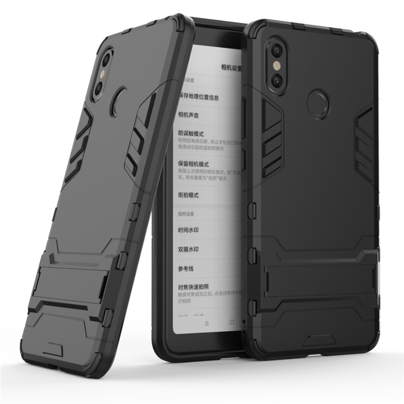 Case Xiaomi Mi Max 3 #เคสฝาหลังพลาสติก ไฮบริด TPU + Kickstand (สินค้าพร้อมส่ง)