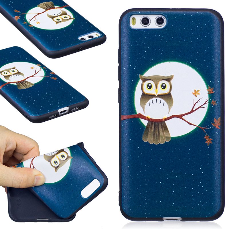 เคส Xiaomi Mi 6 #เคสฝาหลังTPUนิ่ม สีดำพิมพ์ลายสวยงามน่ารักๆ