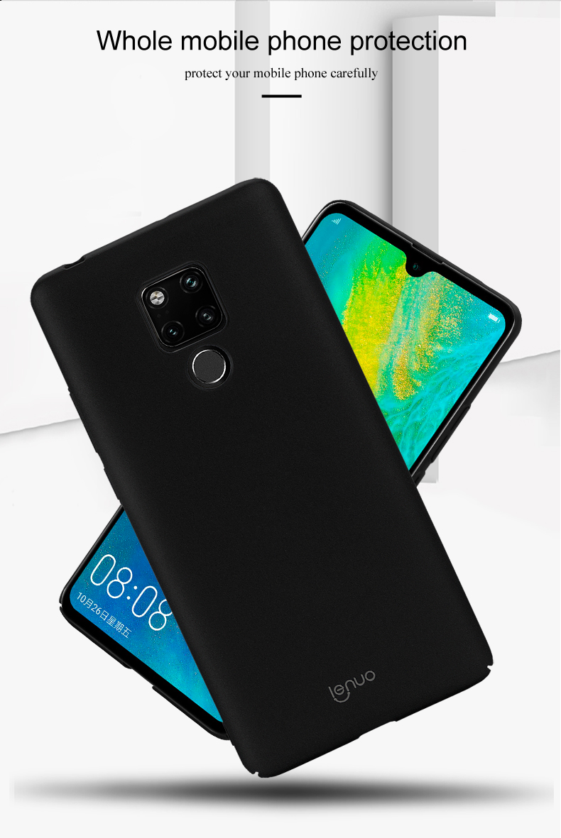 Case Huawei Mate 20 X #เคสฝาหลัง LENUO Silky Touch Hard PC Case
