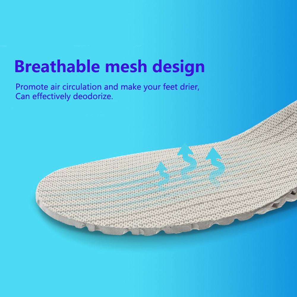 แผ่นรองพื้นรองเท้ากันกระแทก สำหรับวิ่ง Spring insole sport running (O6)