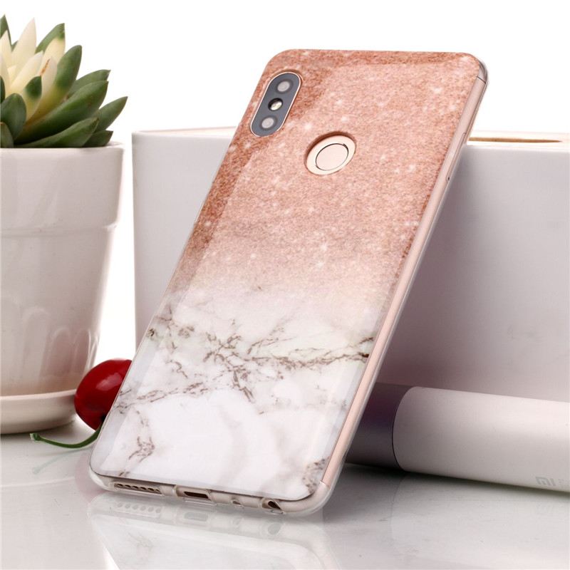 เคส Xiaomi Redmi Note 5 #เคสฝาหลังนิ่มลายหินอ่อน Marble Pattern IMD TPU