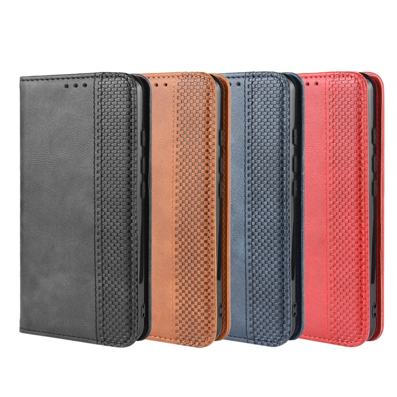 เคส OPPO A12 #เคสฝาพับปกหนังสไตล์วินเทจดูดซับอัตโนมัติแบบกระเป๋าสตางค์