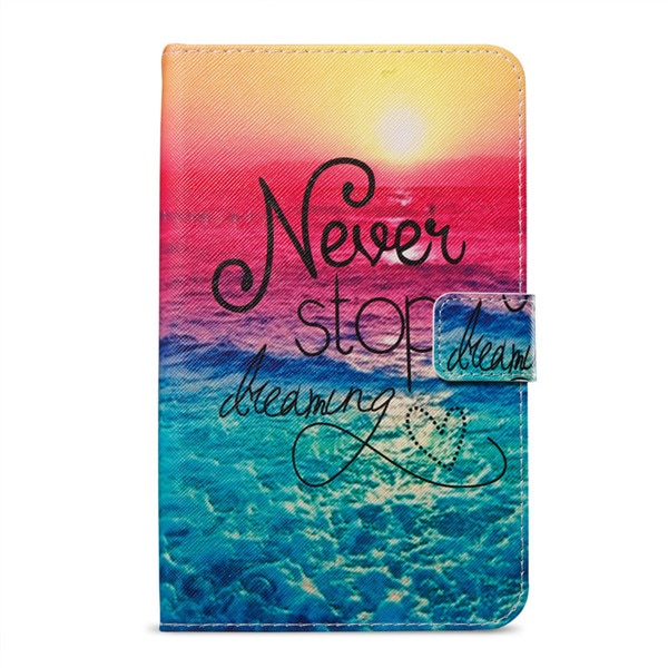 Case Samsung Galaxy Tab A 10.1 (2016) with S Pen P580 P585 #เคสฝาพับหนัง PU พิมพ์ลายมีช่องใส่บัตร