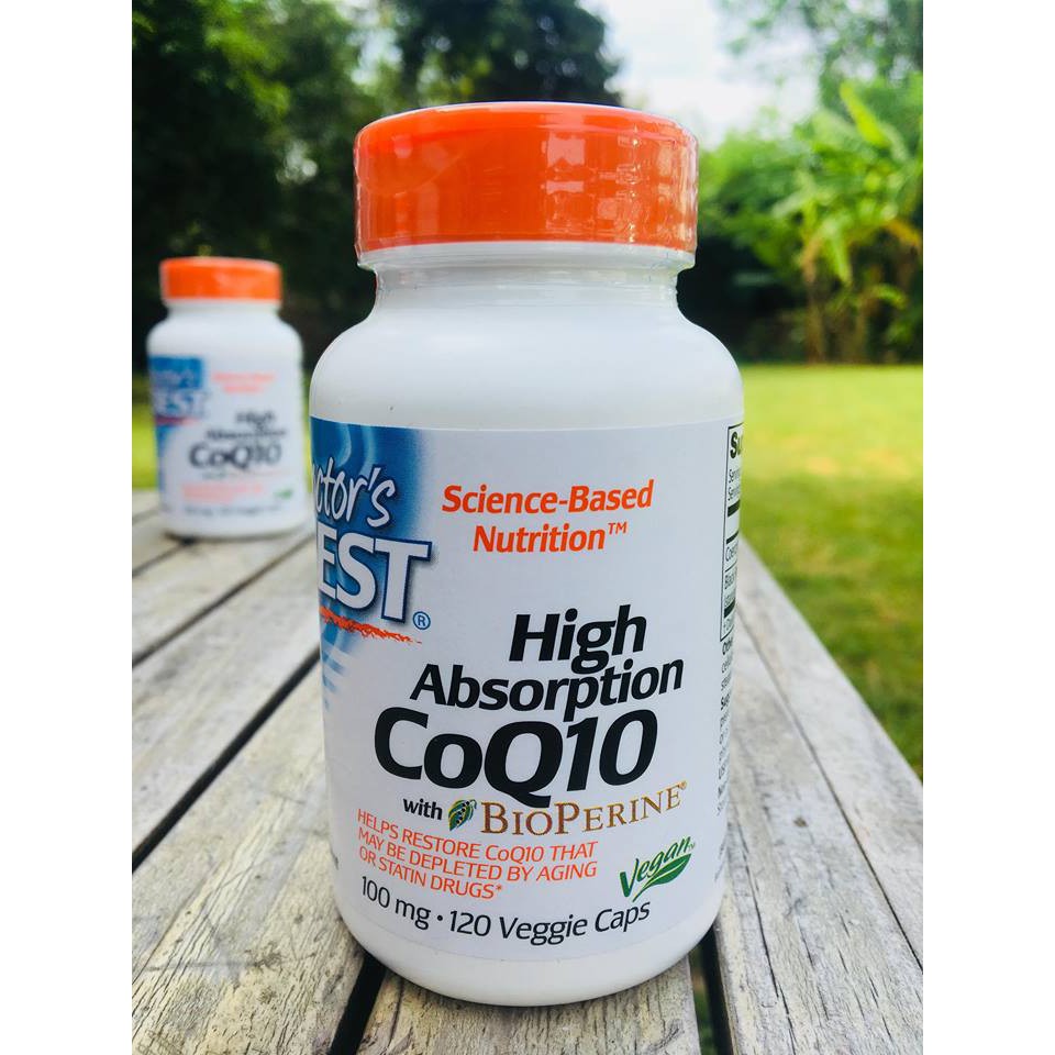 Doctor's Best® USP Verified-High Absorption CoQ10 with BioPerine 100 mg 360 Veggie Capsules ช่วยโรคหัวใจ ความดัน ไมเกรน
