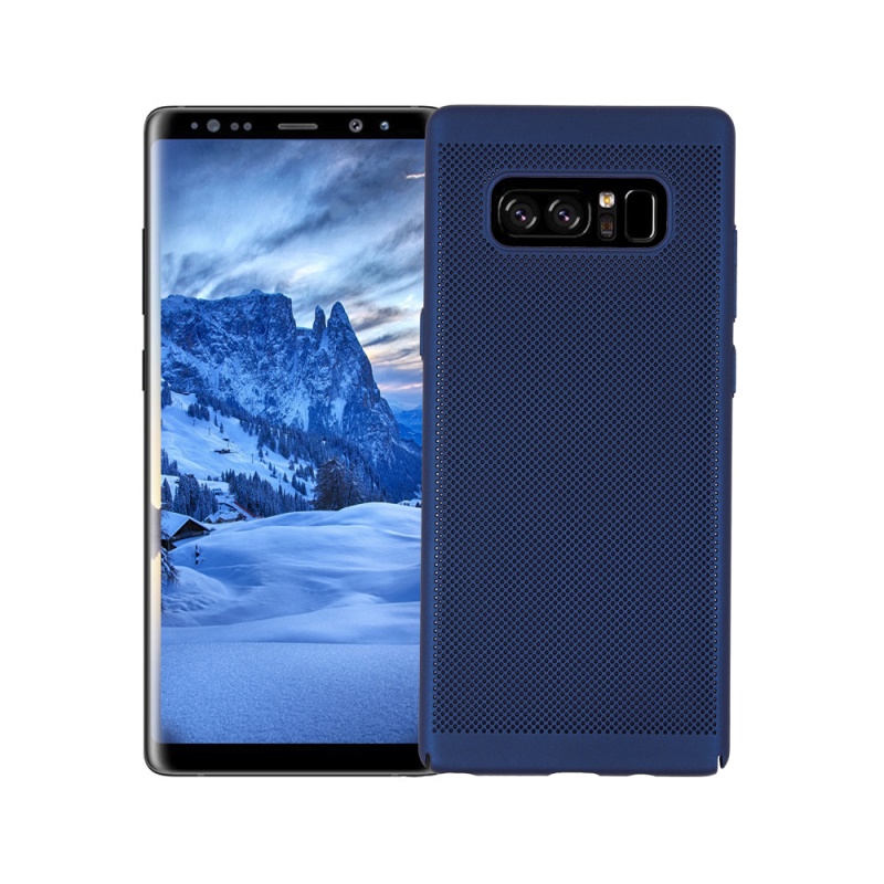 Case Samsung Galaxy Note 8 SM-N950 #เคสพลาสติกแข็งรูตะแกรงขนาดเล็กช่วยระบายความร้อน
