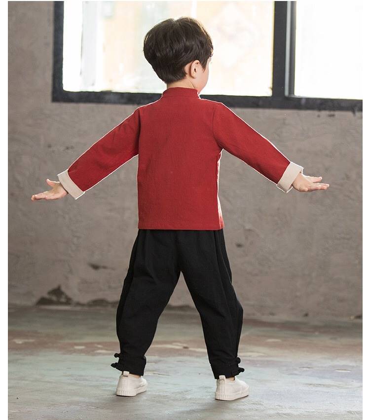 set เสื้อกับกางเกงเด็กชาย ตี๋น้อยรับตรุษจีน