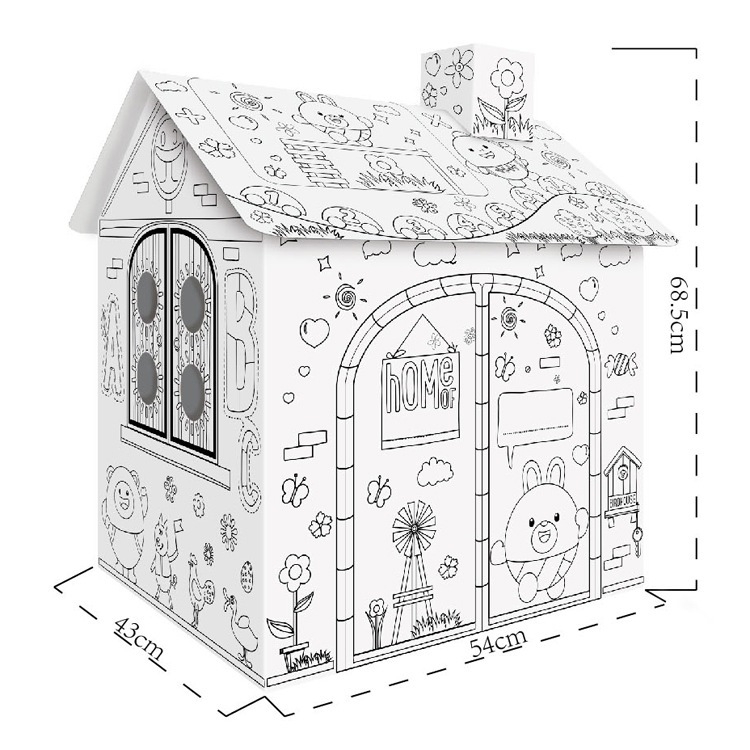 ของเล่นเด็ก บ้านกระดาษขนาดใหญ่
