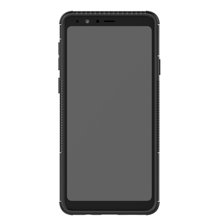 Case Samsung Galaxy A8 Star #เคสฝาหลังกันลื่น Cool Tyre Pattern Kickstand (PC + TPU)