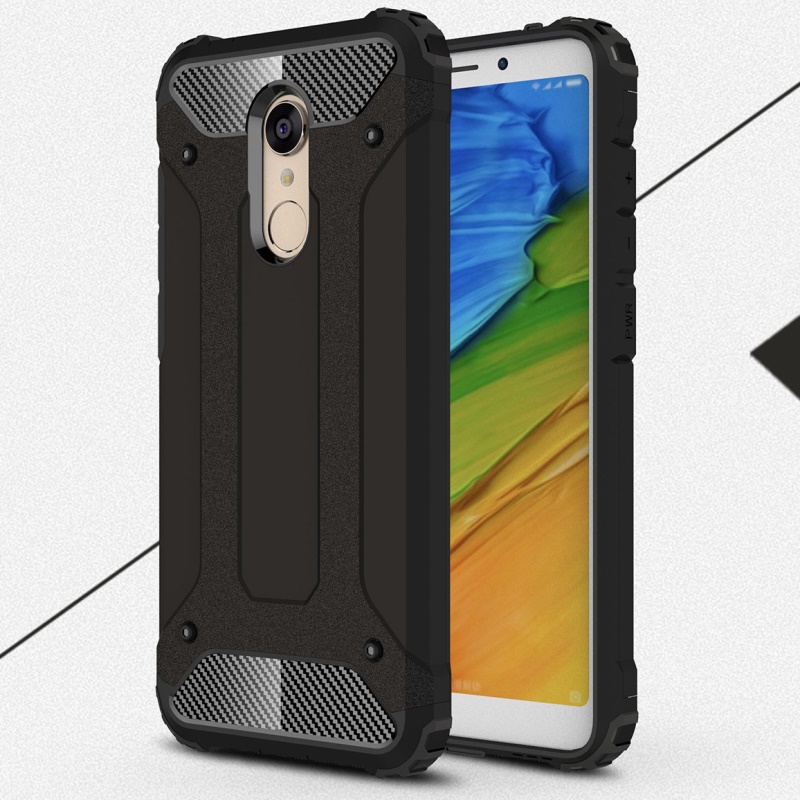 Case Xiaomi Redmi 5 #เคสเกราะป้องกัน ไฮบริด พลาสติก+TPU สีสันสวยงามทันสมัย