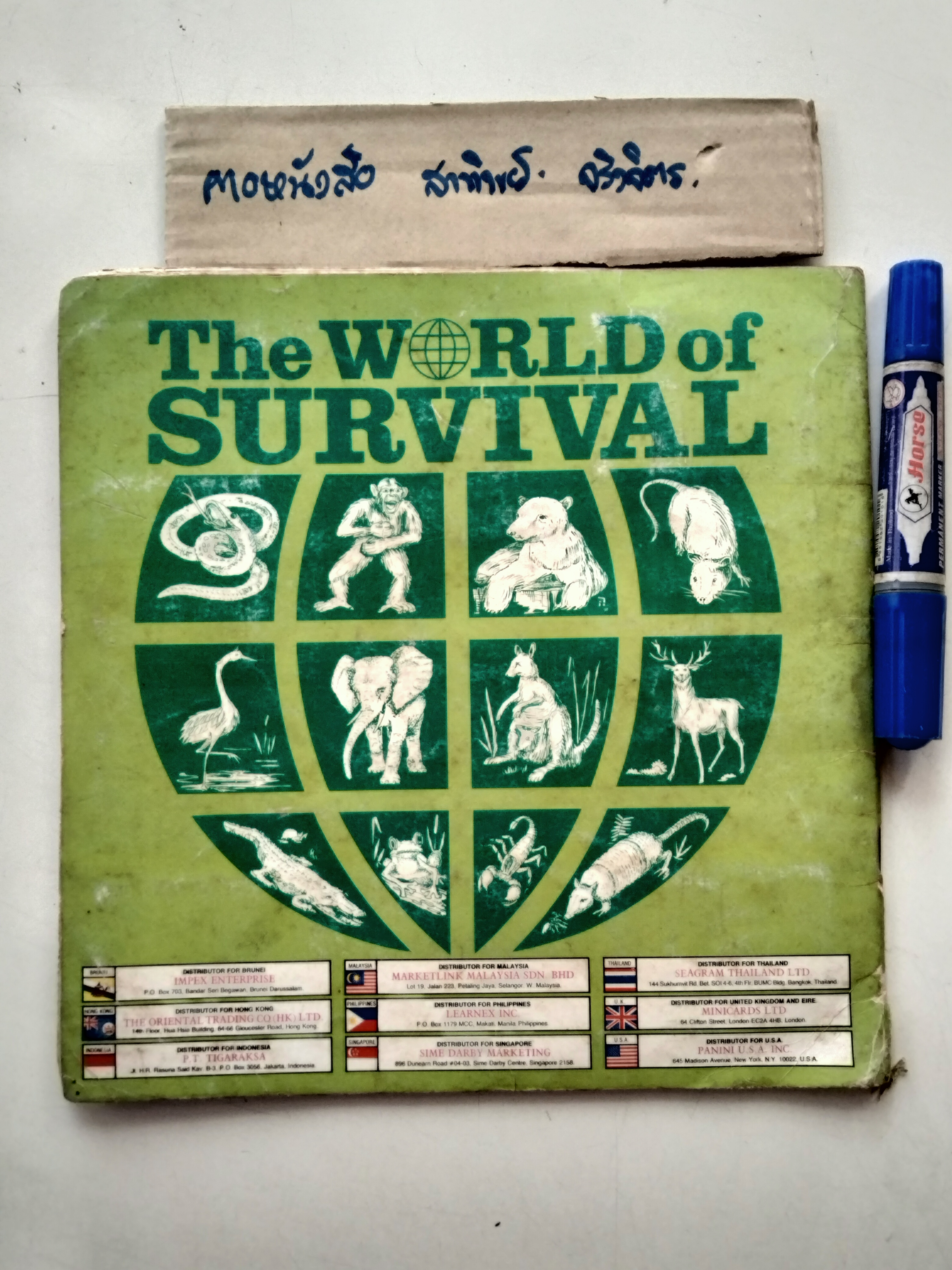 สมุดสะสมสติกเกอร์ ชีวิตสัตว์โลก (แปะครบ 240 รูป) หนังสือมือสอง สภาพพอใช้ **สินค้าหมด**