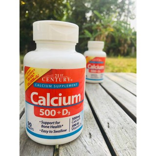 (Pre Order) 21st Century® Calcium 500 mg Plus Extra D3 แคลเซียม วิตามินดีสาม ดี3