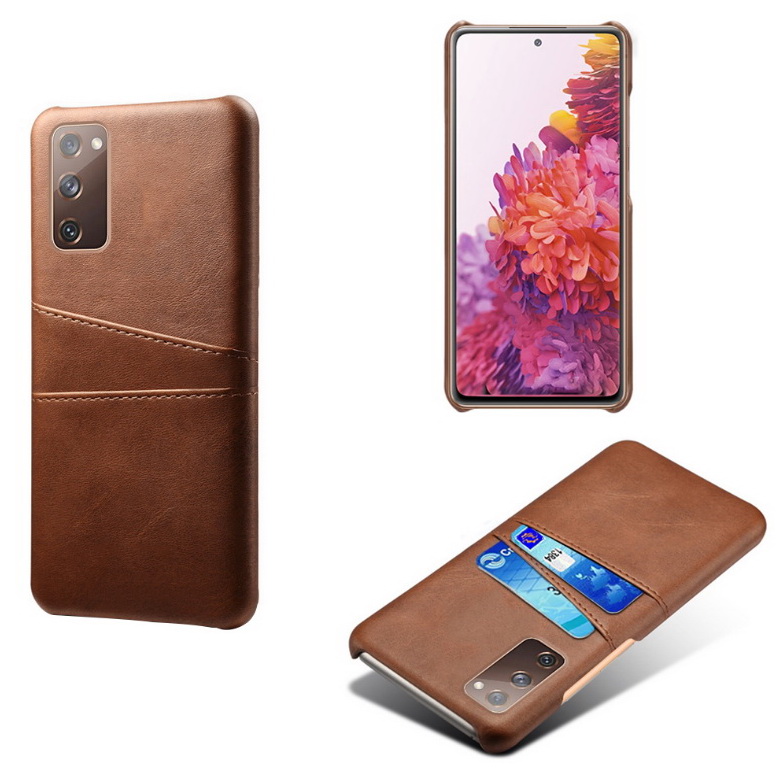 Case Samsung Galaxy Note 20 / Note 20 5G #เคสแบบฝาหลังหุ้มหนัง Double Card Slots PU Leather Coated