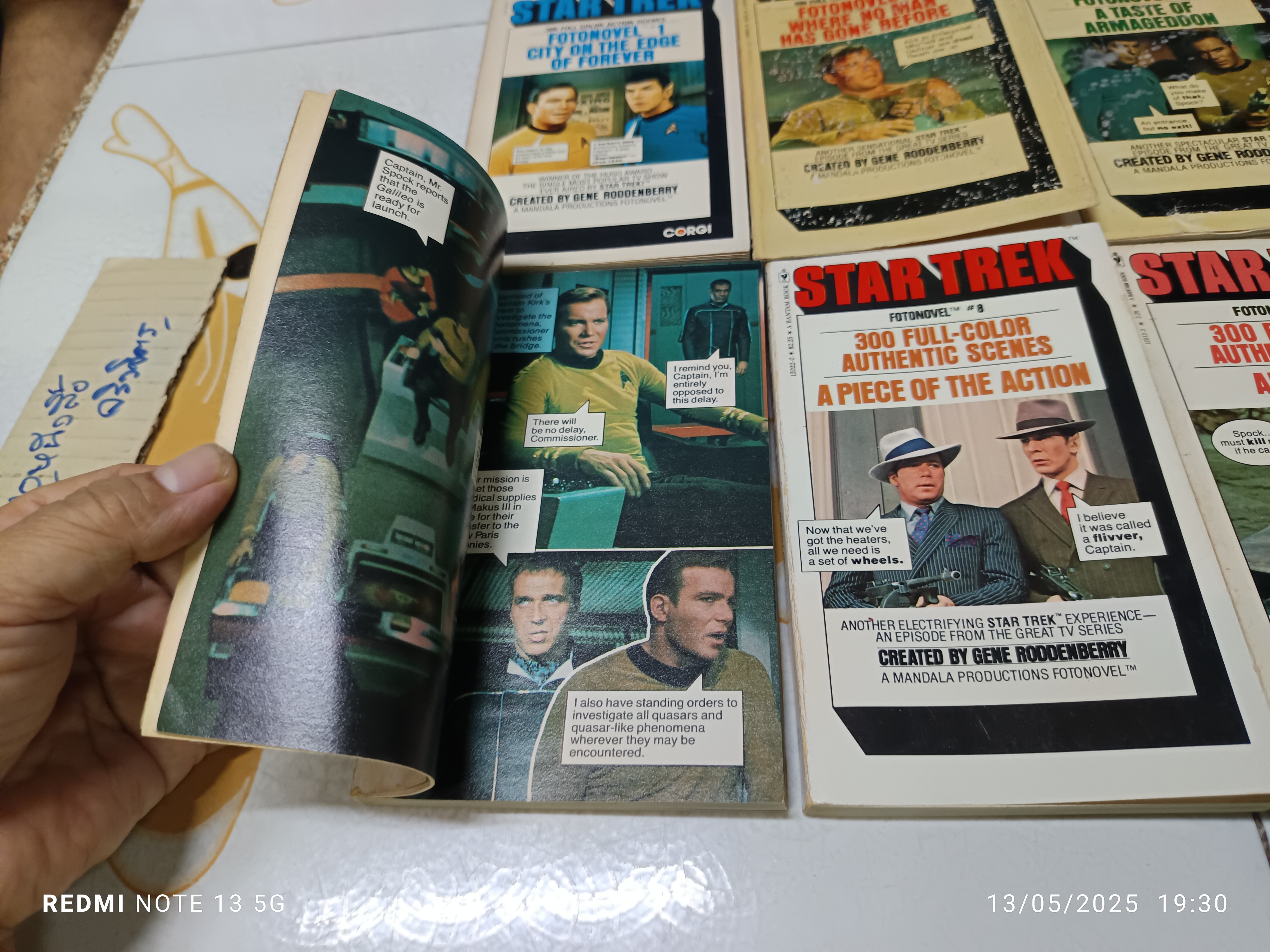 ขายรวม 6 เล่ม (12 เล่มชุด / ขาด 6 เล่ม) The Star Trek Fotonovel book series (12 books) 300 captioned full color action