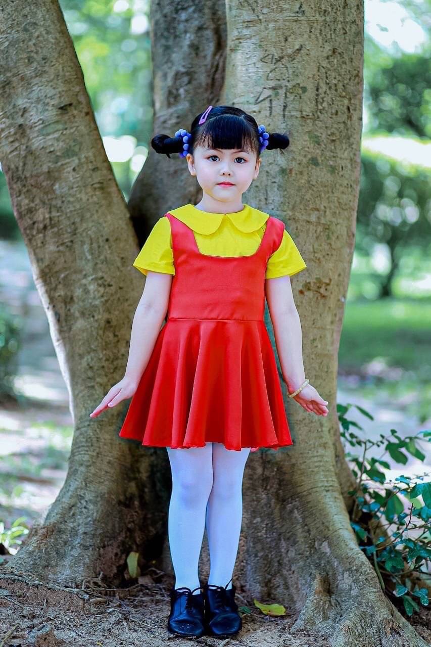 ชุดกระโปรงเด็กหญิงสีสดใส
