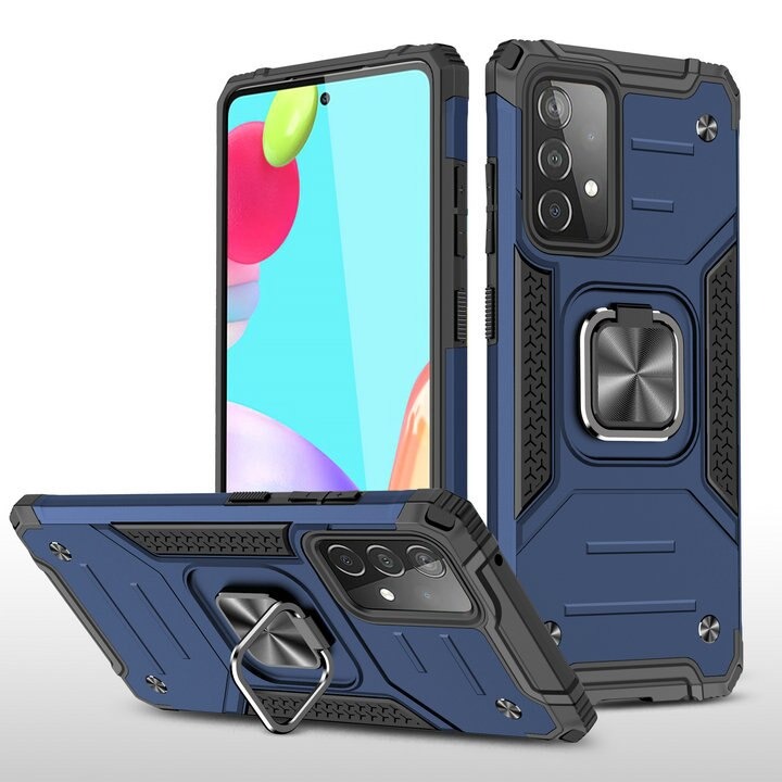 เคส Samsung Galaxy A52/A52 5G/A52s 5G #เคสฝาหลัง Hybrid TPU+PC มีแหวนสวมนิ้ว