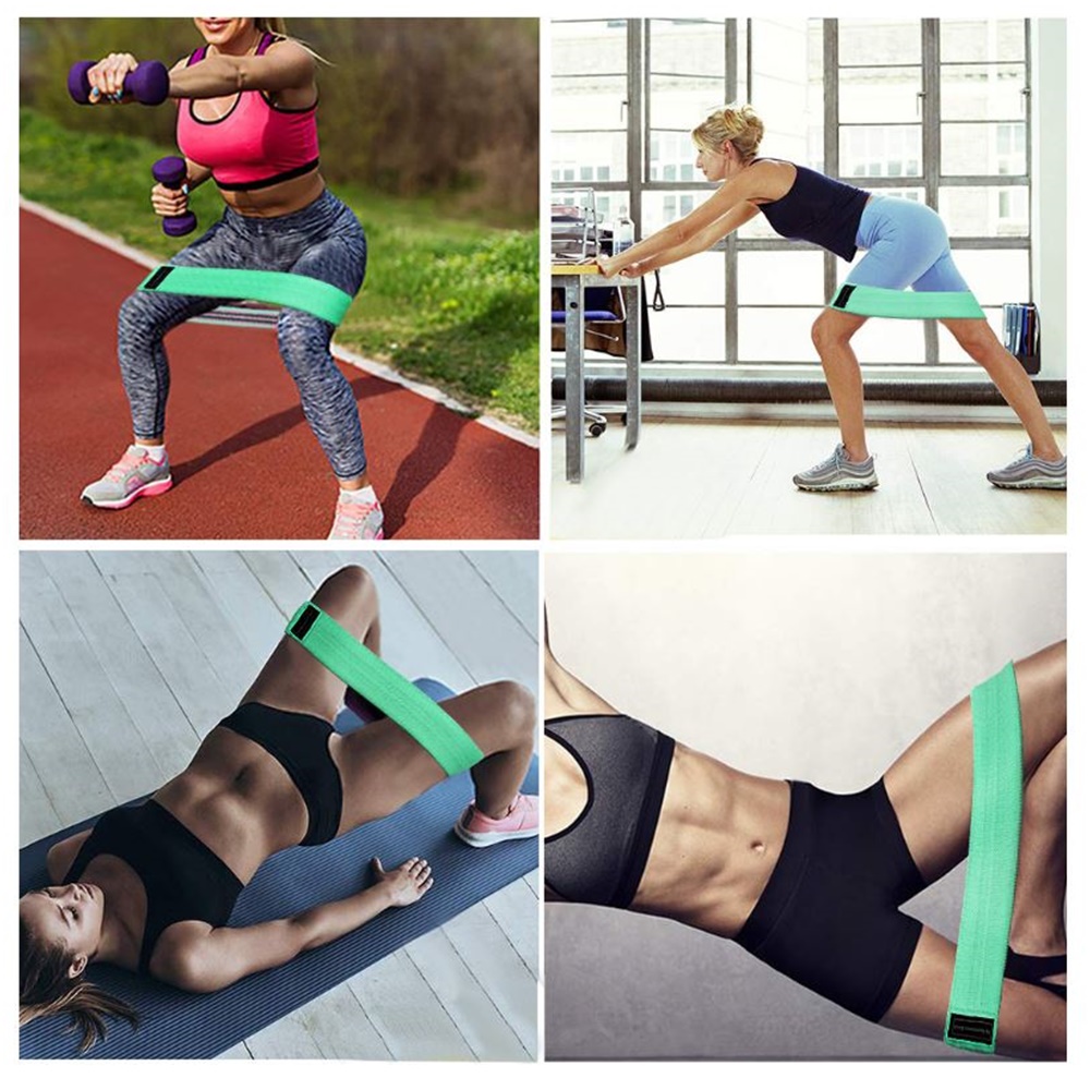 ยางยืดแรงต้านออกกำลังกาย แบบผ้า 3 เส้น Resistance Band (W04)