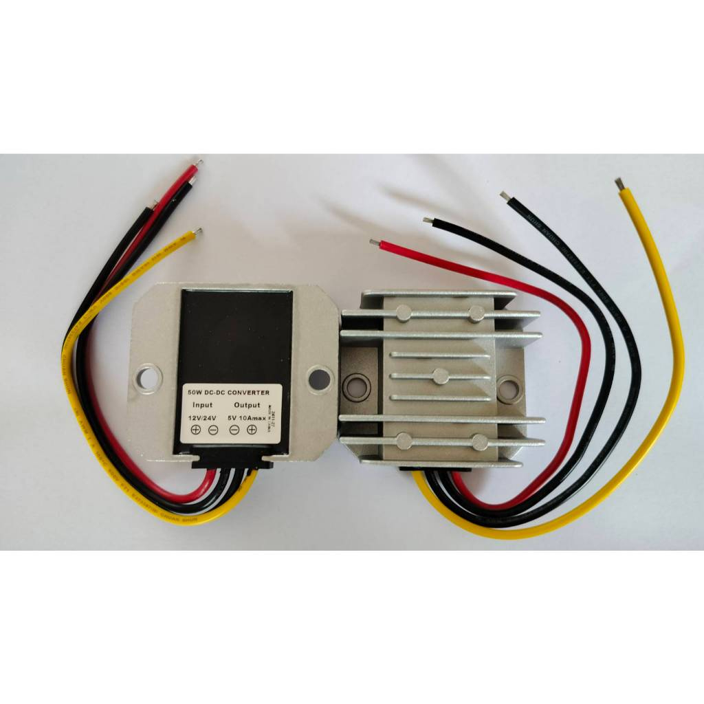 ตัวลดแรงดันโวลท์ Step down DC 12/24V to 5V 5A/25W