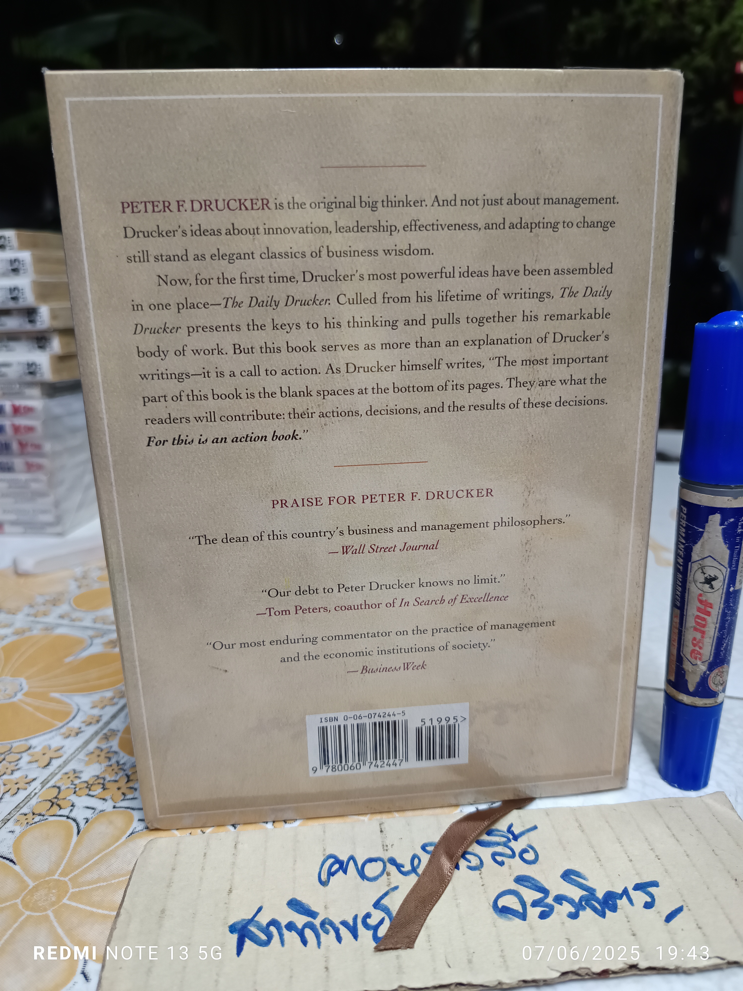 The Daily Drucker : 366 Days of Insight and Motivation for Getting the Right Things Done By Peter F. Drucker