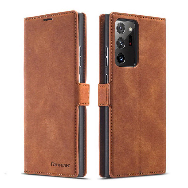Case Samsung Galaxy Note 20 Ultra / Note 20 Ultra 5G #เคสฝาพับแบบกระเป๋าสตางค์ FORWENW Leather Wallet Case