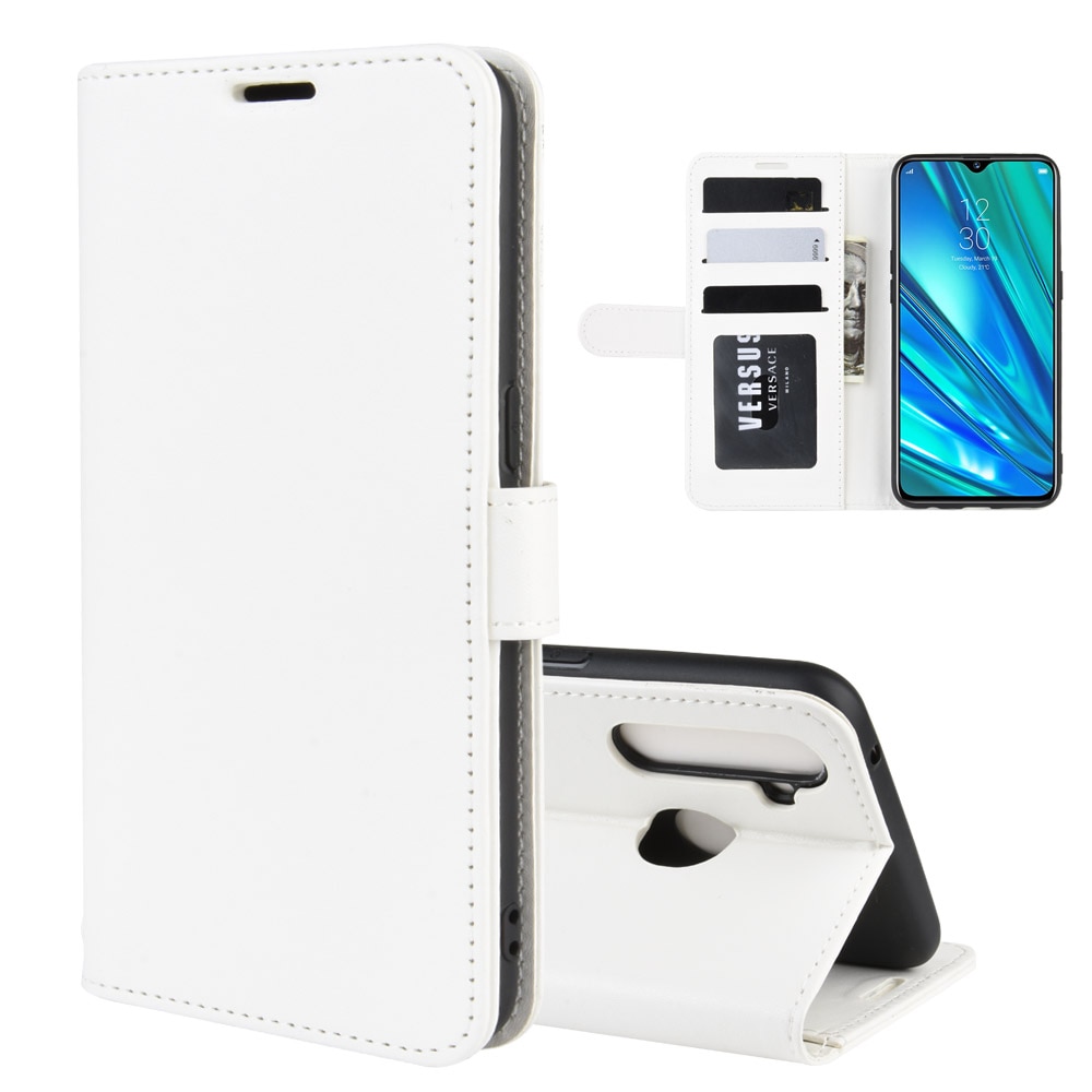 Case Realme 5 Pro #เคสฝาพับหนัง PU ผิวหนังม้าสไตล์กระเป๋าสตางค์