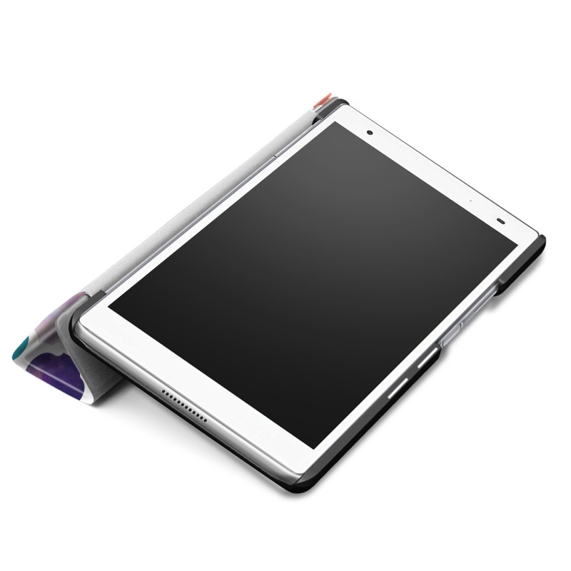 Case Lenovo Tab 4 8 Plus #เคสฝาพับ 3 พับสมาร์ทTri-fold Stand Case พิมพ์ลายสวยๆ