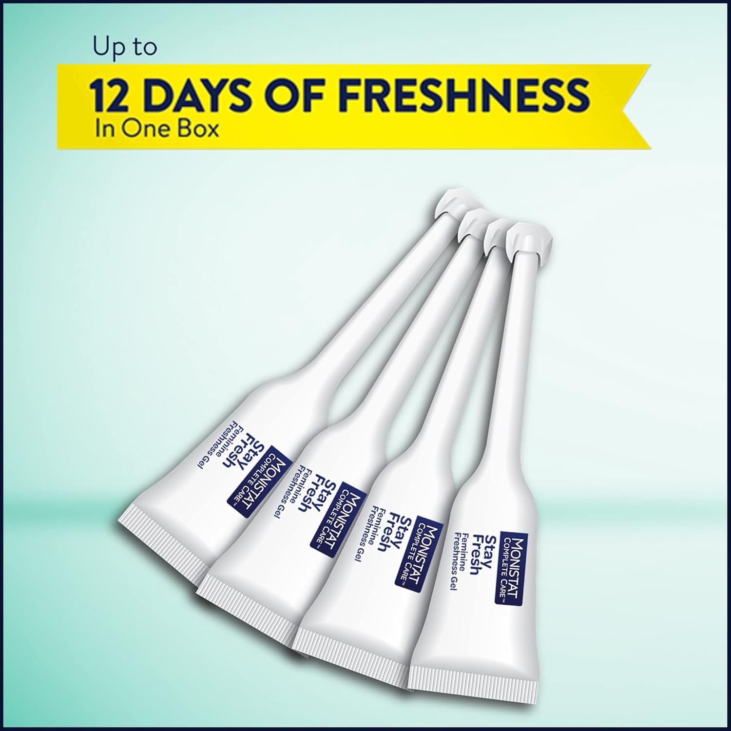 (Pre Order) Monistat® Care Stay Fresh Gel Odor Control 4 Prefilled Applicators ผลิตภัณฑ์ดูแลจุดซ่อนเร้น สำหรับผู้หญิง แบบเจล
