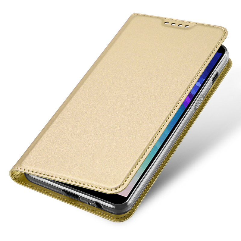 เคส Samsung Galaxy A6+ (2018) #เคสฝาพับ DUX DUCIS Skin Pro Series คุณภาพดีราคาถูก