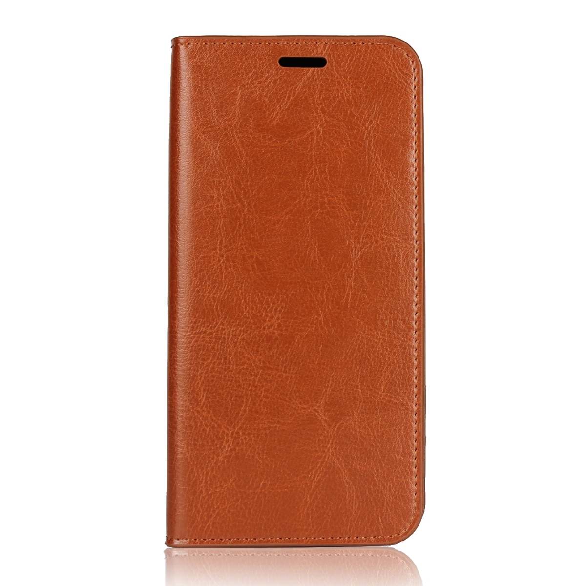 เคส OPPO A12 #เคสฝาพับแบบกระเป๋าสตางค์หนังแท้ Crazy Horse Genuine Leather Wallet Shell