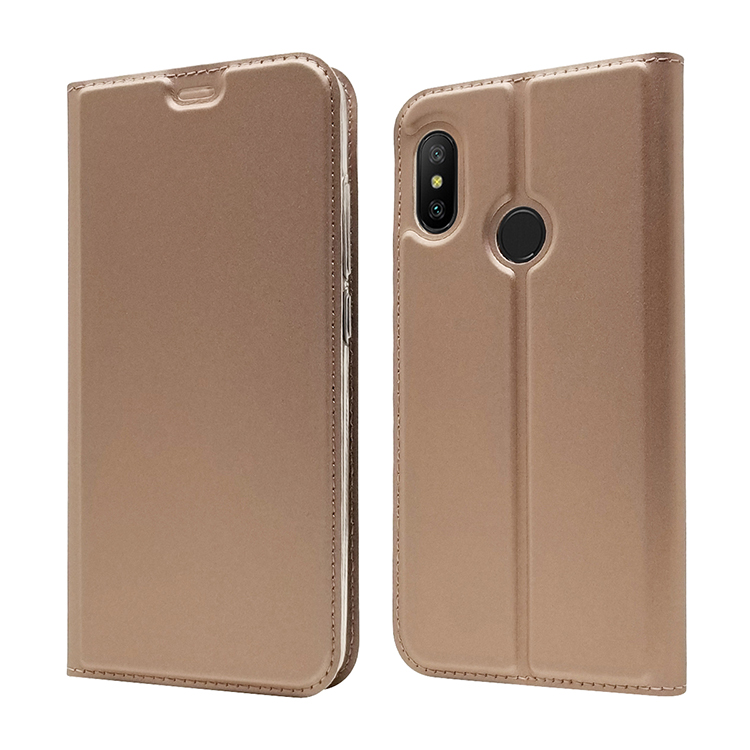 Case Xiaomi Mi A2 #เคสฝาพับหนัง PU Magnetic Adsorption Stand Leather Card Holder