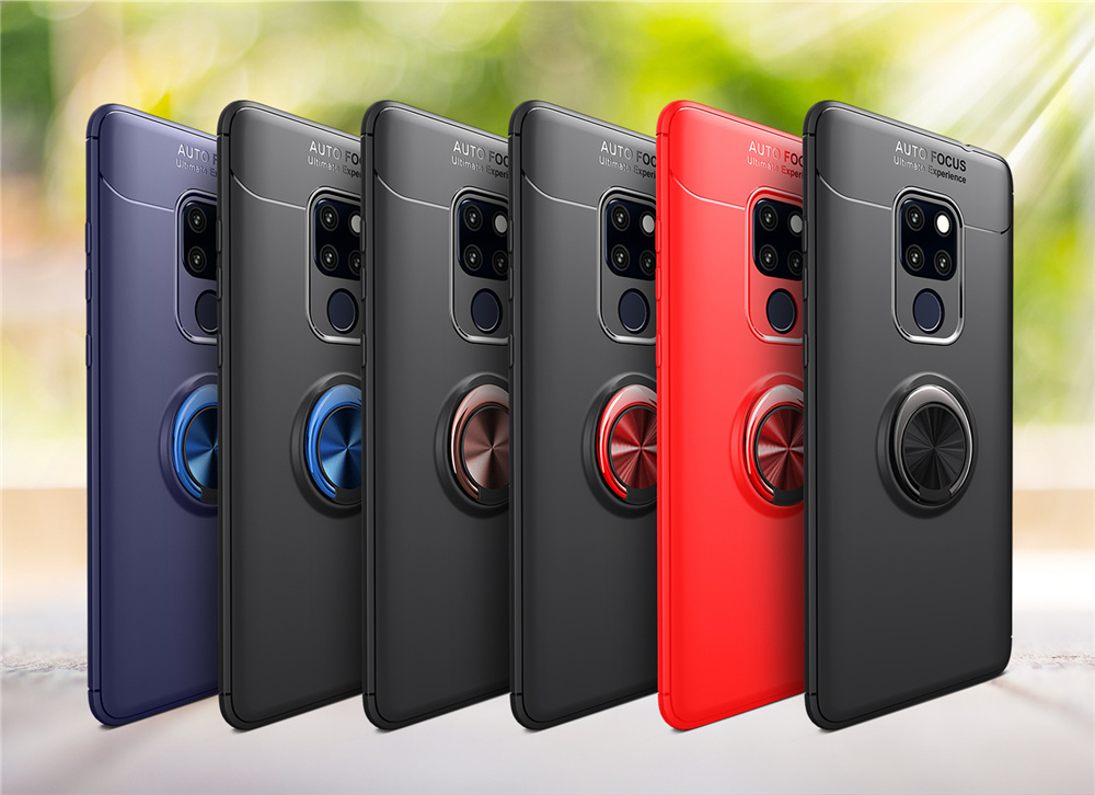 เคส Huawei Mate 20 TPU #เคสฝาหลังมีแหวนสวมนิ้ว Finger Ring Kickstand (Built-in แผ่นโลหะ)