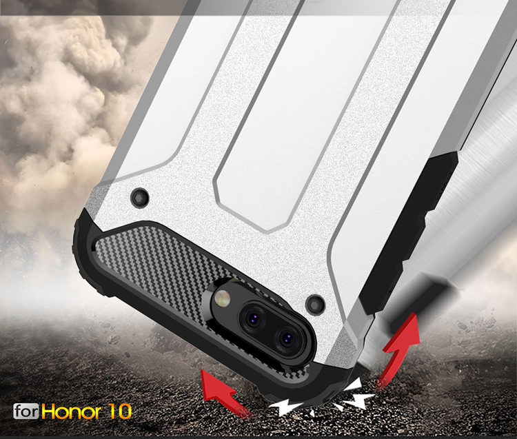 Case Honor 10 #เคสฝาหลังเกราะป้องกัน ไฮบริด พลาสติก+TPU