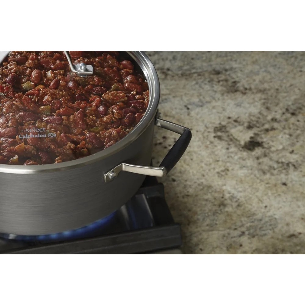 (Pre Order) Calphalon® Hard-Anodized Nonstick 5-Quart or 7-Quart Dutch Oven Pot with Cover คาลฟาลอน หม้อเคลือบ พร้อมฝาปิด