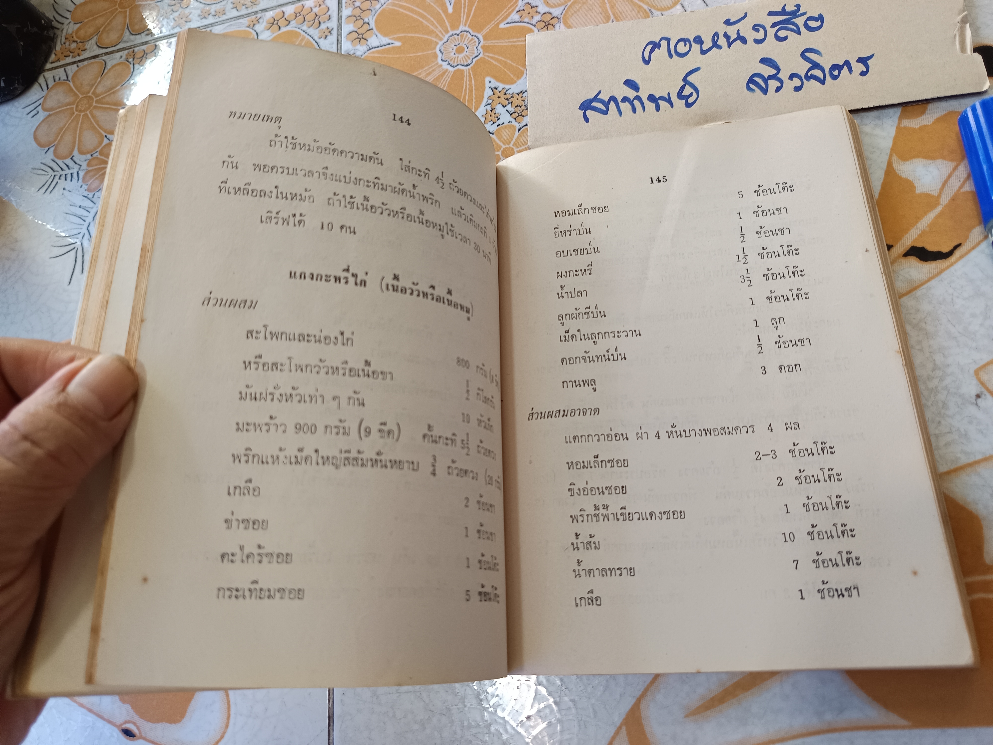 อาหารไทย โดย อ.จรรยา สุบรรณ์ (เล่มเล็ก) อาหารไทย-กับแกล้ม และเทคนิคการประกอบอาหาร เล่ม 1 **สินค้าหมด**